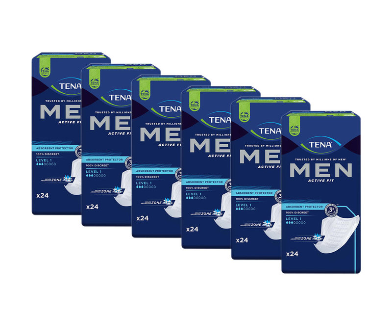 Tena Men Level 1 Einlagen 6x24 ST PZN 10004878 (12 x 12 Stk.)