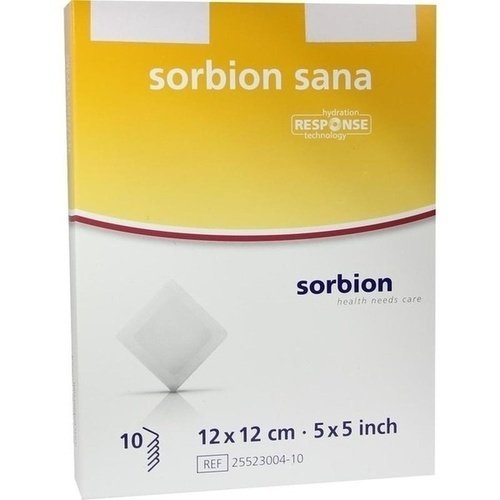 Sorbion sana 12x12 Wundauflage 10 ST PZN 00977611 - PK/10