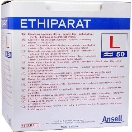 Ethiparat Untersuch. Handsch.ster.gross M 3370 100 ST PZN 01656435 - PK/50X2