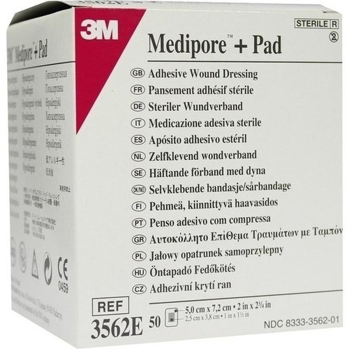 Medipore Plus Pad 3562E steriler Wundverband 50 ST PZN 01681143 - PK/50