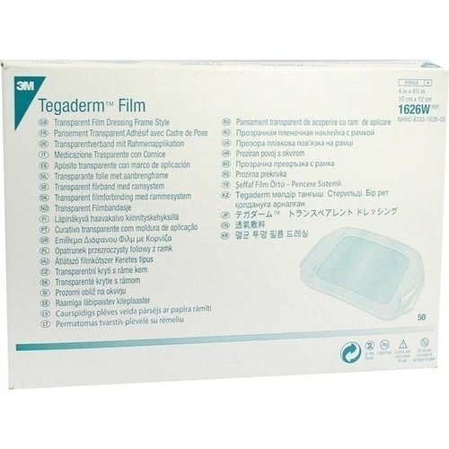 Tegaderm 3M Film 10x12cm 1626W 50 ST PZN 02098411 - PK/50