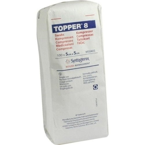 Topper 8 Kompr. unsteril 5x5cm 100 ST PZN 03420464 - PK/100