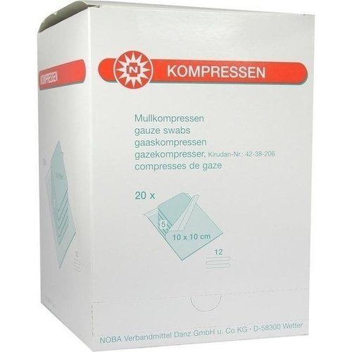 Mullkompressen 10x10cm 12-fach steril 20x5 ST PZN 07385894 - PK/20