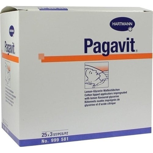 PAGAVIT Lip Moisturiser Wattestäbchen zur Lippenpflege 913059 - 25x3 ST