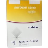 Sorbion sana 12x12 Wundauflage 10 ST PZN 00977611 - PK/10