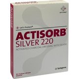 Actisorb 220 Silver 9,5x6,5cm steril Kompressen 10 ST PZN 01098768 - PK/10